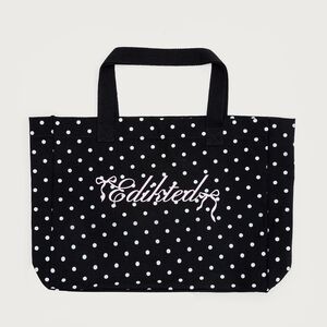 NWT Edikted Black and White Polka Dot Tote
